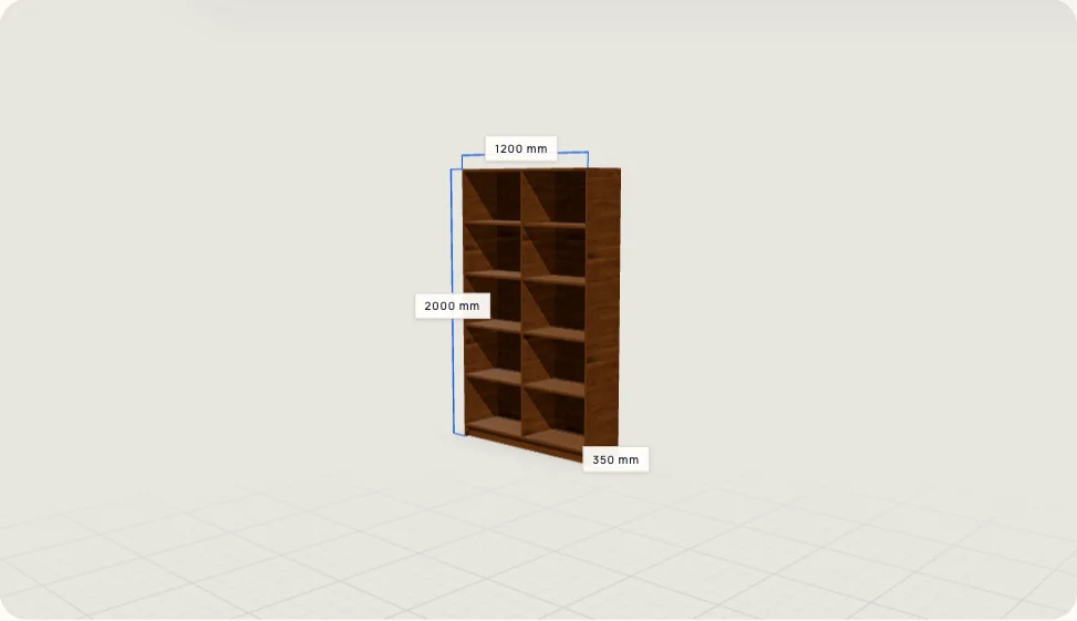 3D model: Regálová zostava